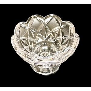 Waterford Crystal Clear Art Glass 4" Candle Holder Votive Made in Ireland Marked